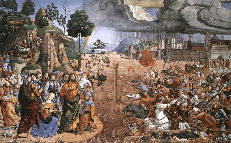 ROSSELLI, Cosimo Crossing of the Red Sea af